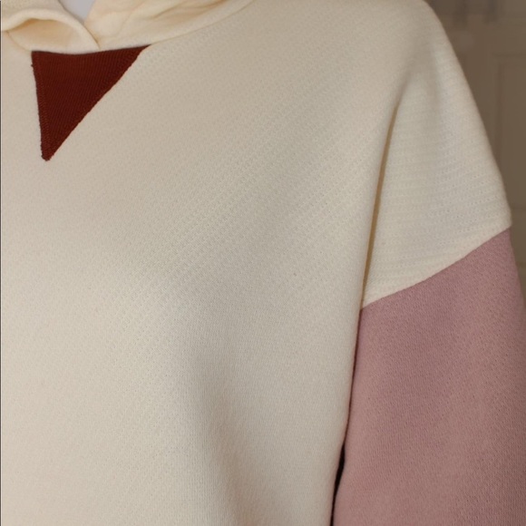 Madewell Women’s Airyterry Hoodie Sweatshirt in Colorblock size Small - Picture 6 of 12